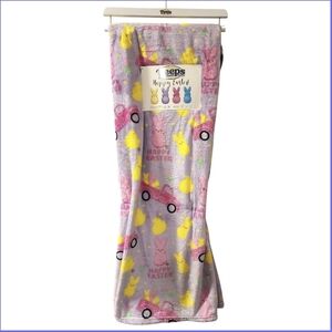 Peeps Lavender Happy Easter Oversized Plush Blanket Throw, NWT